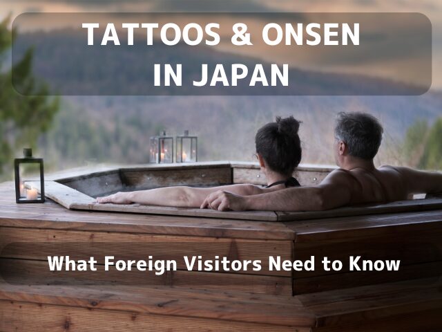 alt="Foreign visitors relaxing in an outdoor onsen in Japan, representing tattoo concerns and travel etiquette"