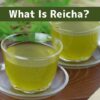 Two glasses of reicha (Japanese cold green tea) served in clear glass cups
