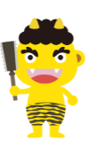 Yellow oni holding a blade, symbolizing restlessness, ego, and regret in Japanese folk belief