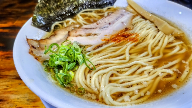 Niboshi ramen with sardine-based broth