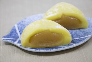 Japanese sweet filled with smooth sweet potato an